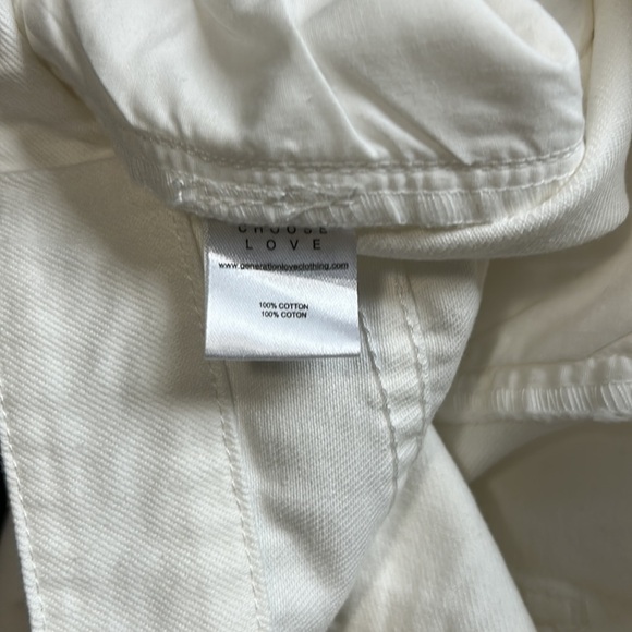 GENERATION LOVE LYNN DENIM Boyfriend Jean Pant White Sz M NEW - Picture 14 of 16